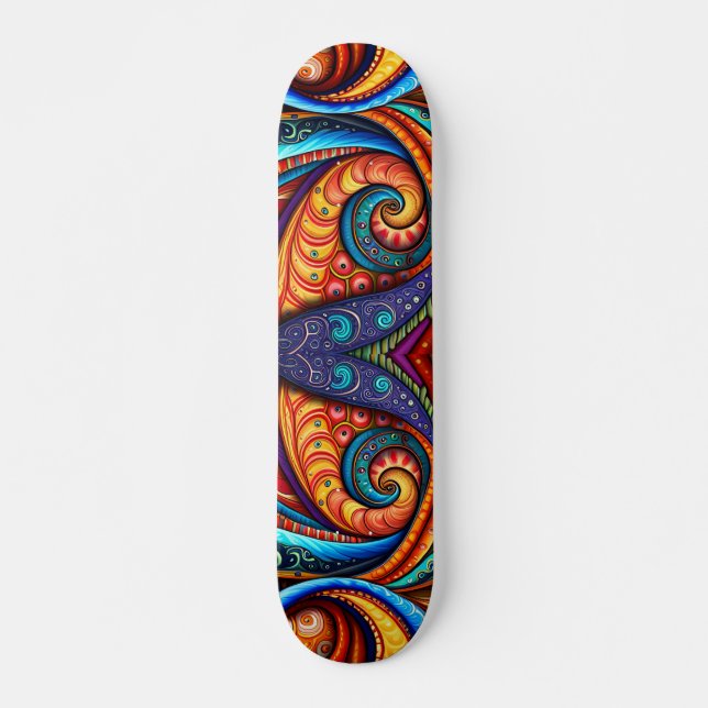 Skateboard Vif Fils Colorés (Devant)