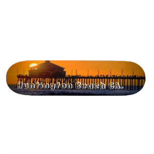 Skateboard Ville de surf de Huntington Beach patinant !. -