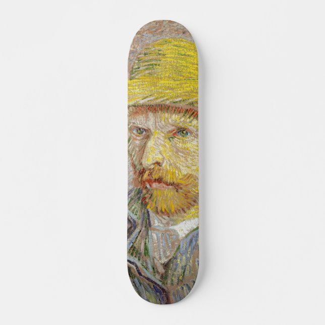 Skateboard Vincent van Gogh - Autoportrait avec Casquette de  (Devant)