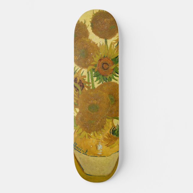 Skateboard Vincent van Gogh - Vase avec quinze tournesols (Recto)