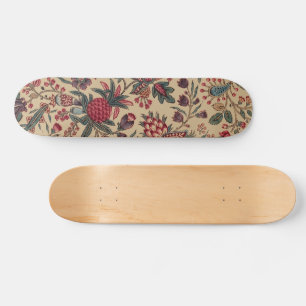 Skateboard Vintage Broderie Antique Florale Ameublement