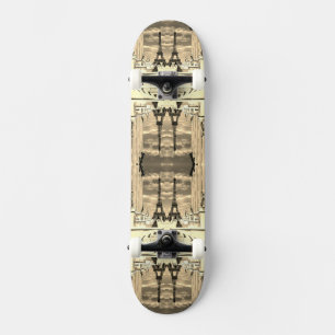 Skateboard Vintage France Paris Tour Eiffel Palais Chaillot