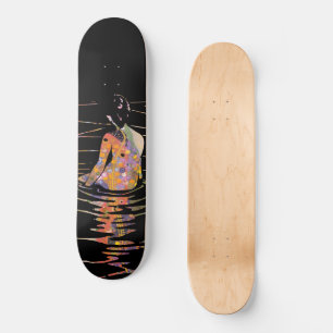 Skateboard Vintage Orientale Japonaise femme prendre bain mod