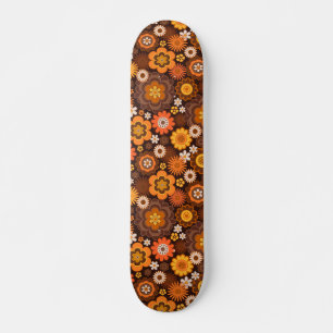 Skateboard Vintage Retro les années 70 Super motif floral