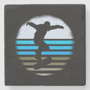 Skateboard Vintage Retro Steinuntersetzer