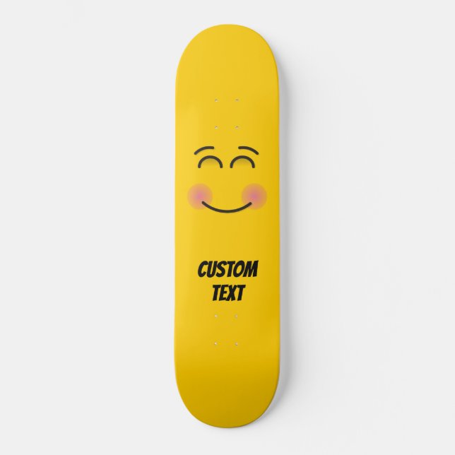 Skateboard Visage souriant aux yeux souriants (Recto)
