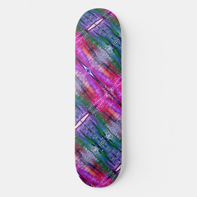 Skateboard Vivid Abstrait Weave, 8 Pont De Patinage 1/2" (Recto)