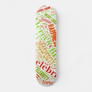 Skateboard voeux de Noël