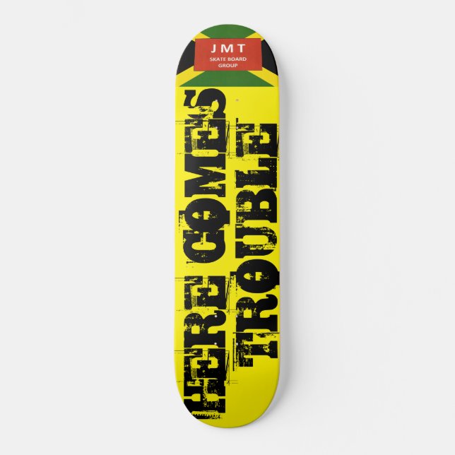 Skateboard VOICI UN Patinage TROUBLE (Recto)