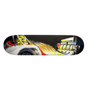 Skateboard Voiture à moteur gonflé de vieille école