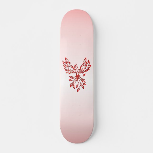 Skateboard Vol d'un Phoenix Red (Devant)