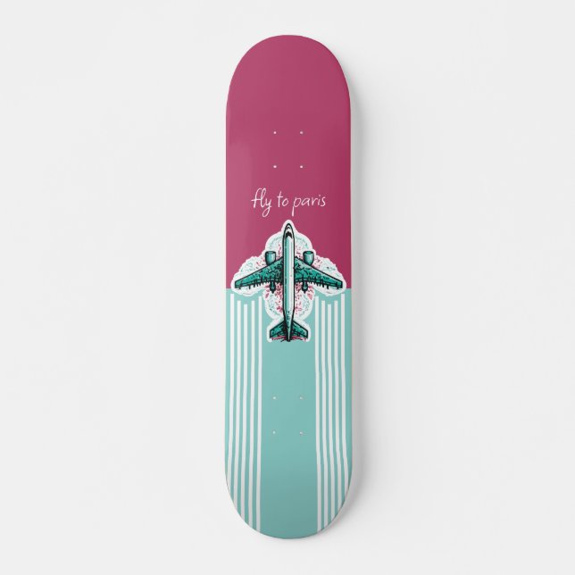Skateboard Vol vers Paris (Devant)