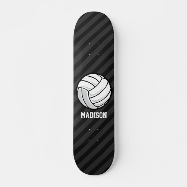 Skateboard Volley-ball ; Gris Noir & Sombre (Devant)