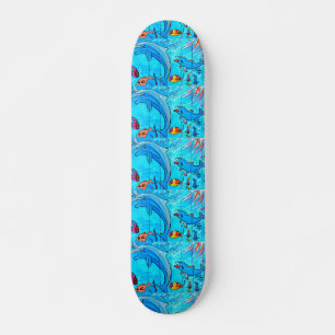 Skateboard von Delphinen