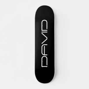 Skateboard Votre nom Texte personnalisable stylisé cool