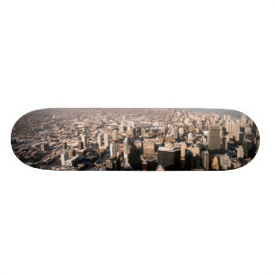 Skateboard Vue panoramique de la ville