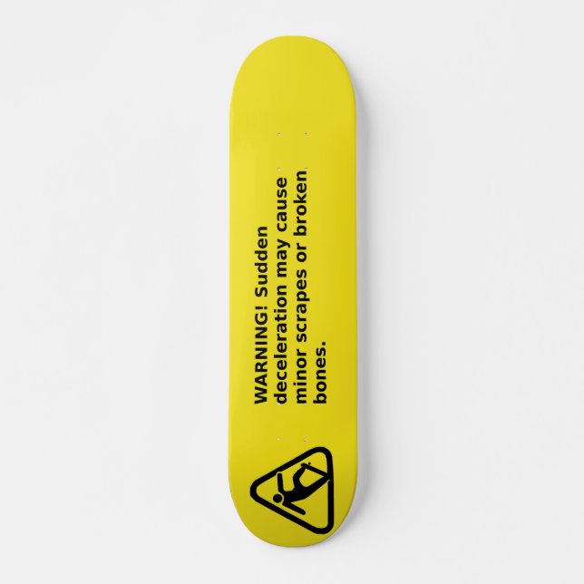 Skateboard-Warnschild mit Piktogramm Skateboard (Vorne)