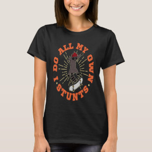 Skateboard-Waschbär-Stunts-Skatehalle-Skater-Rolle T-Shirt