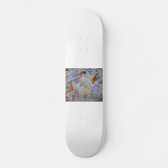 Skateboard Watercolor Hummingbird Skboard (Recto)