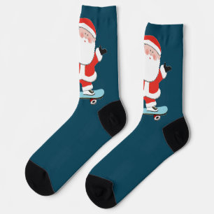 Skateboard-Weihnachtsfeiertag Socken