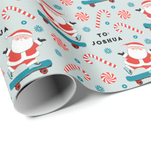 Skateboard-Weihnachtsgeschenk-Verpackungspapier Geschenkpapier