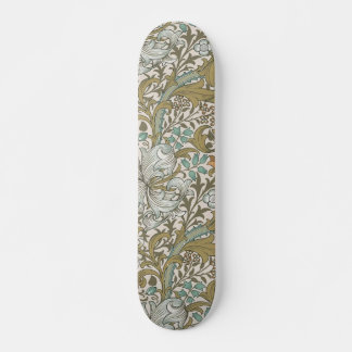 Skateboard William Morris Golden Lily Bleu Or Classique