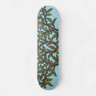 Skateboard William Morris Vintage Tree Floral Design