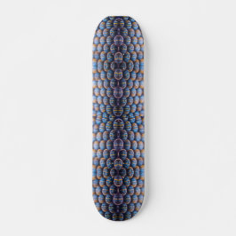 skateboard with Abstract Honeycomb Image