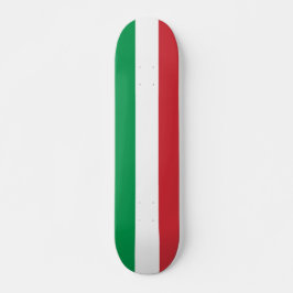 Skateboard with flag of Italy