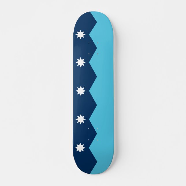Skateboard with flag of Minnesota, USA (Devant)