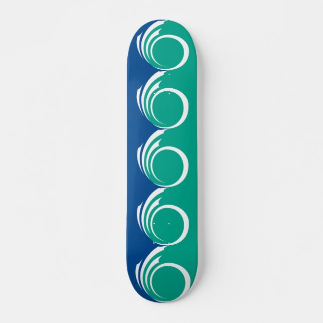 Skateboard with flag of Ottawa, Canada (Vorne)