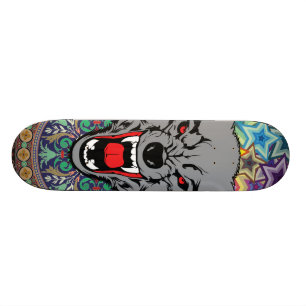 Skateboard Wolf épique