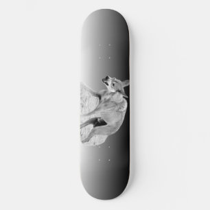 Skateboard Wolf Snarl
