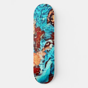 Skateboard Wolf Van Gogh, Élément Zéro Carte personnalisée Pr