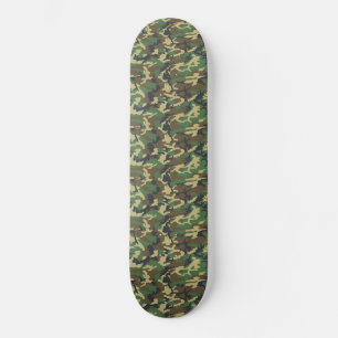 Skateboard Woodland Militairy Camo Print