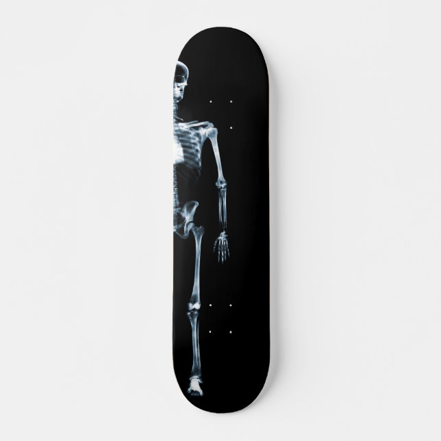 Skateboard X-Ray Vision Blue Single Skeleton (Devant)