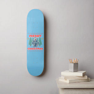 Skateboard Yeti drôle - Joyeux Noël