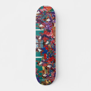 Skateboard Yoshitora Le triptyque de la maison de Kinpeiro