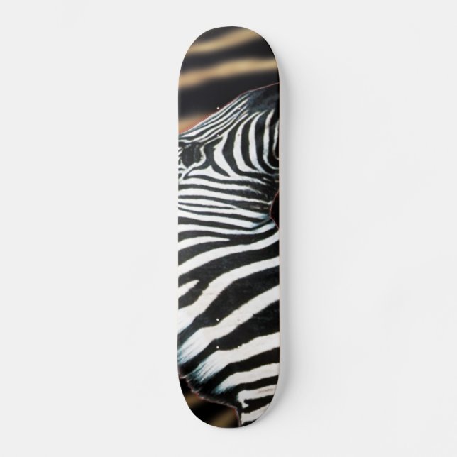 Skateboard Zebra Stripes Faune Animal Art skate deck (Recto)