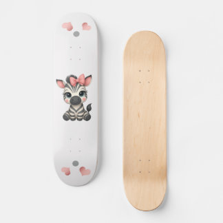 Skateboard Zèbre adorable