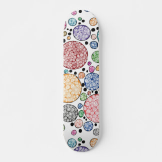 Skateboard Zentangle circles pattern