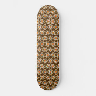 Skateboard Zones Brown Et Oranges,