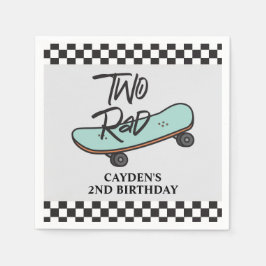 Skateboard Zwei Krasse 2. Geburtstag Serviette