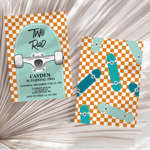 Skateboard - Zwei Krasse Einladung zum Geburtstag