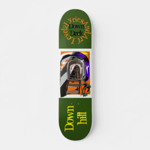 Skateboarddeck auf Hügeln