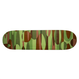 Skateboarddecke mit grünen und braunen Scherben Skateboard
