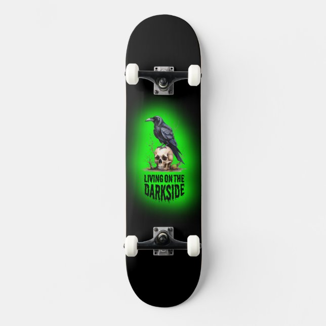 Skateboarddesign auf der Dunkelside-Skulptur Skateboard (Vorderseite)