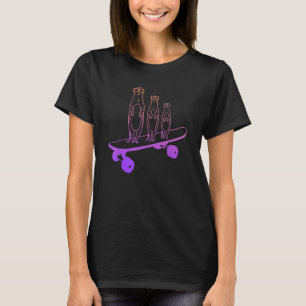 Skateboarden auf Skateboard-Skater T-Shirt