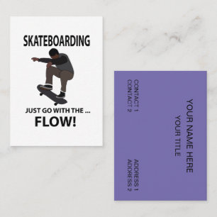 Skateboarden gehen einfach mit dem Flow-Skateboard Visitenkarte
