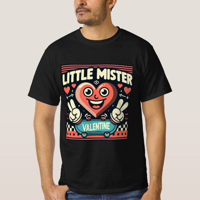 Skateboarden Herz - Niedlich und farbenfroh Valent T-Shirt (Vorderseite)
